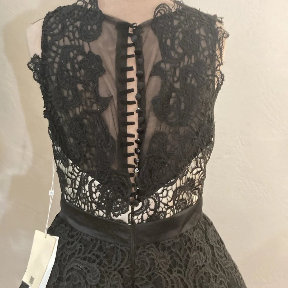 Vtg Inspired  NWT 50s Rockabilly Lace prom party dress lace over satin tulle - Picture 5 of 10